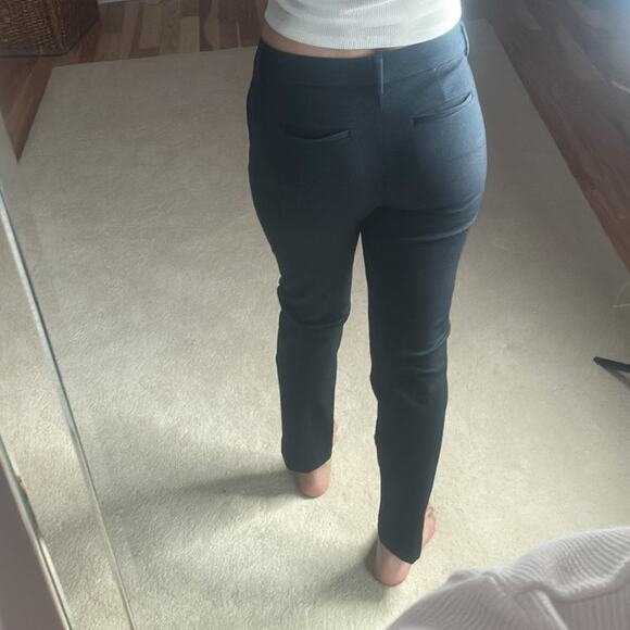 Stitch Fix | Liverpool: Navy Textured Straight Leg Trousers - Picture 2 of 6
